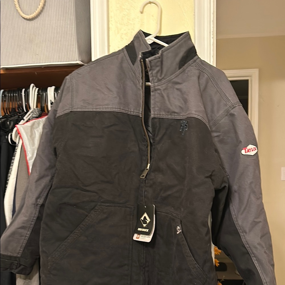 Dri- Duck Men's Black and Gray Heavy Dury Jacket